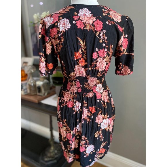 (Sold) Band of Gypsies Button Front Mini Dress M - Picture 4 of 7